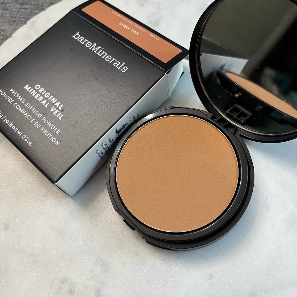 BareMinerals Mineral Veil Original Pressed Setting‎ Powder SHEER TAN New NIB 9g